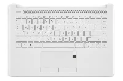HP 14-CK000, 14-CM000 sorozathoz gyári új magyar fehér billentyűzet modul touchpaddal (L23240-211)