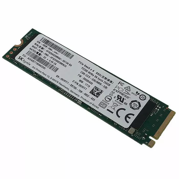 SK hynix 256GB M.2 NVMe PCIe SSD meghajtó, (2280) (HFS256GDE9X081N) 