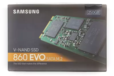 Samsung 250GB 860 EVO M.2 (2280) SATA SSD meghajtó kártya (MZ-N6E250BW) | 5 év garancia