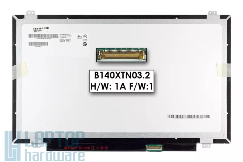 Asus X441UA, X456UB, E402WA fényes 14.0' HD (1366x768) LED Slim kijelző (csatlakozó: 30 pin - jobb)