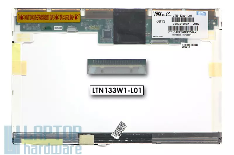 Samsung LTN133W1-L01 használt 13,3' WXGA HD (1280x800) fényes CCFL LCD kijelző (20 pines)