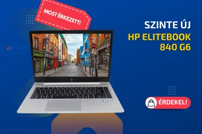 HP EliteBook 840 G6 | 14 colos Full HD kijelző | Intel Core i7-8665U | 8GB RAM | 256GB SSD | Magyar billentyűzet | Windows 10 PRO + 2 év garancia!
