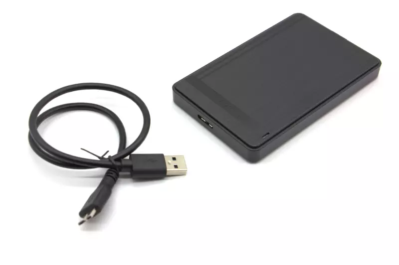 2.5' SATA HDD USB3.0-s fekete külső ház