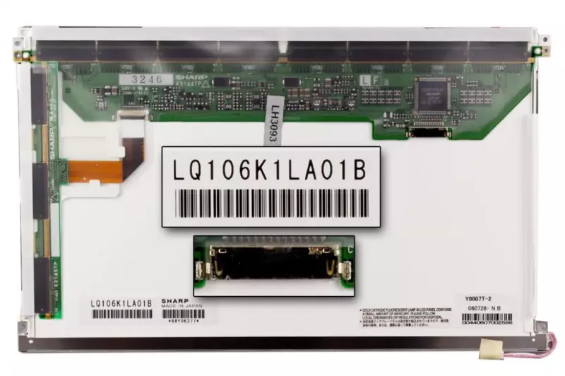 Fujitsu-Siemens LifeBook P7010 Gyári új kijelző LQ106K1LA01B