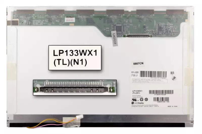 LG LP133WX1-TLN1 fényes kijelző, 30 pines