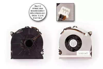 HP Compaq nc6110, nc6320, nx7300, nx7400 használt hűtő ventilátor (SPS: 378233-001)