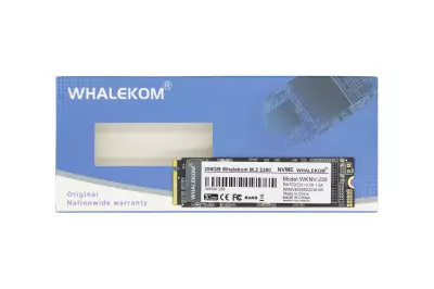 Whalekom 256GB NVMe M.2 PCIe Gen 3x4 SSD kártya (2280)