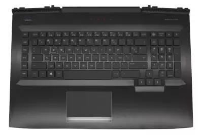 HP Omen 17T-AN100, 17-AN1 gyári új fekete-fehér  francia háttér-világításos billentyűzet modul touchpaddal (230W, nagy Center-Pin DC nyílás) (L14992-051)