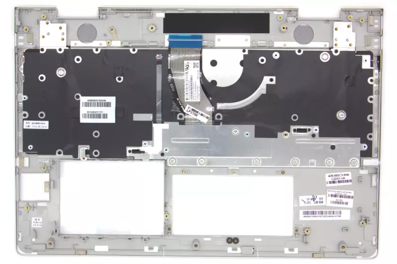 HP Envy X360 15-BP100, 15T-BP100, 15M-BP100 sorozathoz gyári új török ezüst háttér-világításos billentyűzet modul (UMA) (L22411-141)