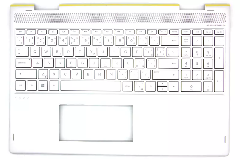 HP Envy X360 15-BP100, 15T-BP100, 15M-BP100 sorozathoz gyári új cseh ezüst háttér-világításos billentyűzet modul (UMA) (L22411-FL1)