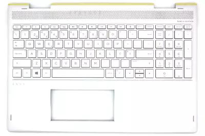 HP Envy X360 15-BP100, 15T-BP100, 15M-BP100 sorozathoz gyári új portugál ezüst háttér-világításos billentyűzet modul (UMA) (L22411-131)