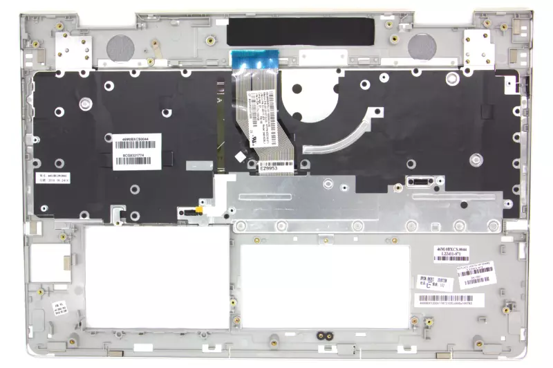 HP Envy X360 15-BP100, 15T-BP100, 15M-BP100 sorozathoz gyári új spanyol ezüst háttér-világításos billentyűzet modul (UMA) (L22411-071)