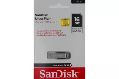 SanDisk 16GB USB 3.0 Ultra Flair pendrive (139787)