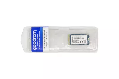 Goodram 256GB gyári új M.2 SATA 2242 SSD kártya (S400U)