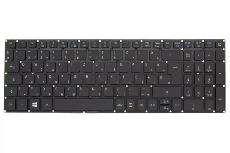 Acer Aspire E5-523, VN7-572, A315-21 MAGYAR háttér-világításos fekete laptop billentyűzet (NK.I1517.048)