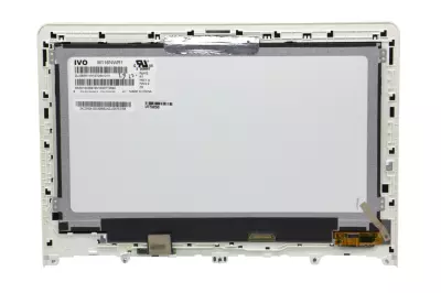 Lenovo IdeaPad Flex 3-1130, Yoga 300-11IBR használt fényes 11.6' HD (1366x768) eDP LED Slim kijelző modul fehér kerettel (5D10M13958) (csatlakozó: 30 pin - jobb)