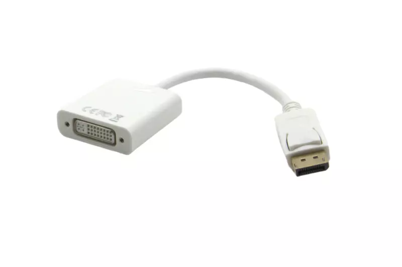 DisplayPort (apa - m) - DVI (anya - f) átalakító kábel