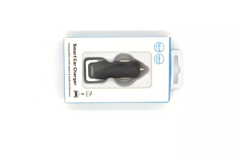 Ablelink univerzális fekete USB átalakító szivargyújtós tablet/telefon töltő, 2 USB csatlakozóval