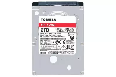 Toshiba PC L200 2TB 5400 RPM 2,5'' laptop winchester, HDD (128mb cache, 9,5mm)