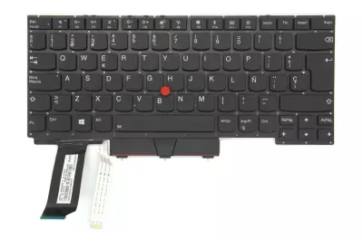 Lenovo ThinkPad E14 gyári új spanyol keret nélküli háttér-világításos fekete billentyűzet trackpointtal