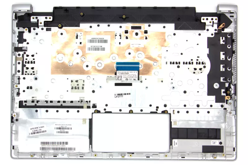 HP Pavilion X360 14-CD000, 14-CD100, 14T-CD000, 14T-CD100 sorozathoz gyári új német fekete-ezüst billentyűzet modul (L18947-041)