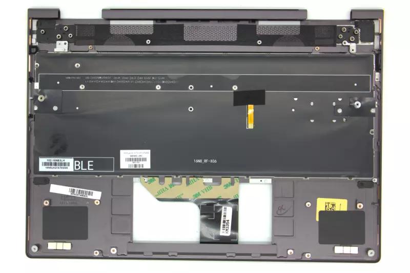 HP Spectre x360 13-AE000, 13T-AE000 gyári új lila-fekete bolgár háttér-világításos billentyűzet modul (942040-261)