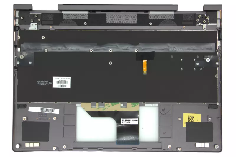 HP Spectre x360 13-AE000, 13T-AE000 gyári új lila-fekete olasz háttér-világításos billentyűzet modul (942040-061)