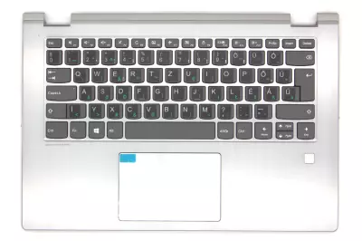 Lenovo IdeaPad Yoga 530-14IKB szürke színű gyári új magyarított billentyűzet modul + touchpad, ujjlenyomat-olvasó