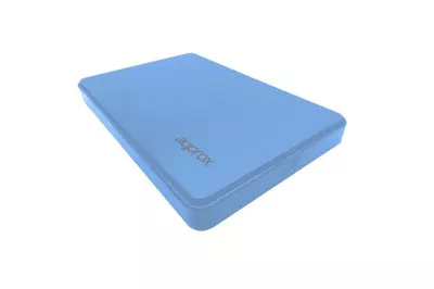 Approx 2.5 inch SATA-USB 3.0 külső winchester ház ( világos kék, csavarmentes) (APPHDD300IB)