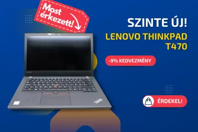 Lenovo ThinkPad T470 | Intel Core i5-7300U | 8GB memória | 256GB SSD | 14 colos FULL HD kijelző | Magyar billentyűzet | Windows 10 PRO + 2 év garancia!