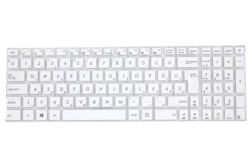 Asus A540, F540, R540, X540 MAGYAR fehér laptop billentyűzet (0KNB0-610UHU00)