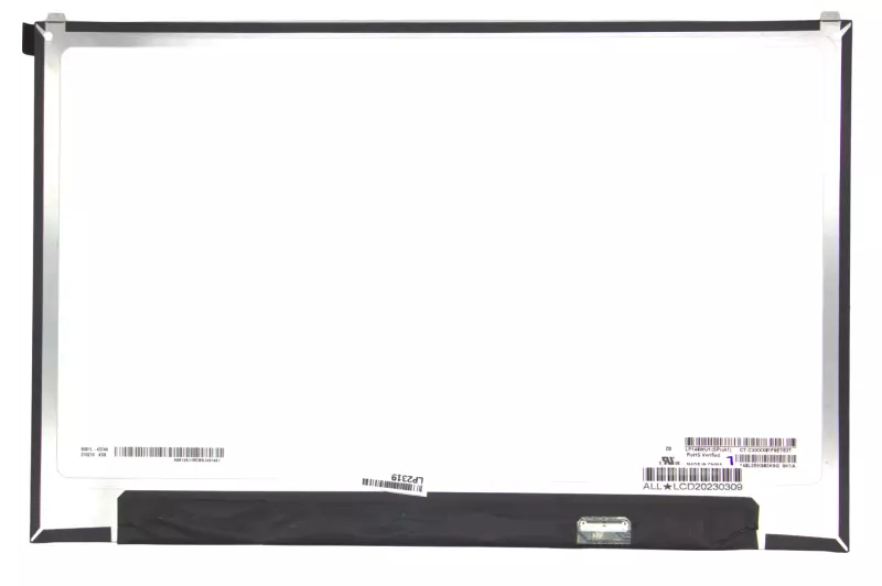 Gyári új matt 14.0' Full HD (1920x1080) eDP IPS LED Slim kijelző, 16:10 képarány (csatlakozó: 30 pin - jobb)