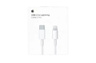 Apple gyári Lightning - USB C (Type-C) adat, töltőkábel kábel 1m, fehér
