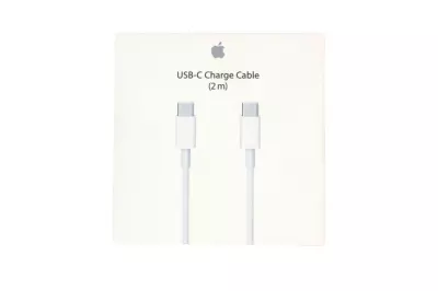 Apple gyári USB C (Type-C) - USB C (Type-C) adat, töltőkábel kábel 2m, fehér