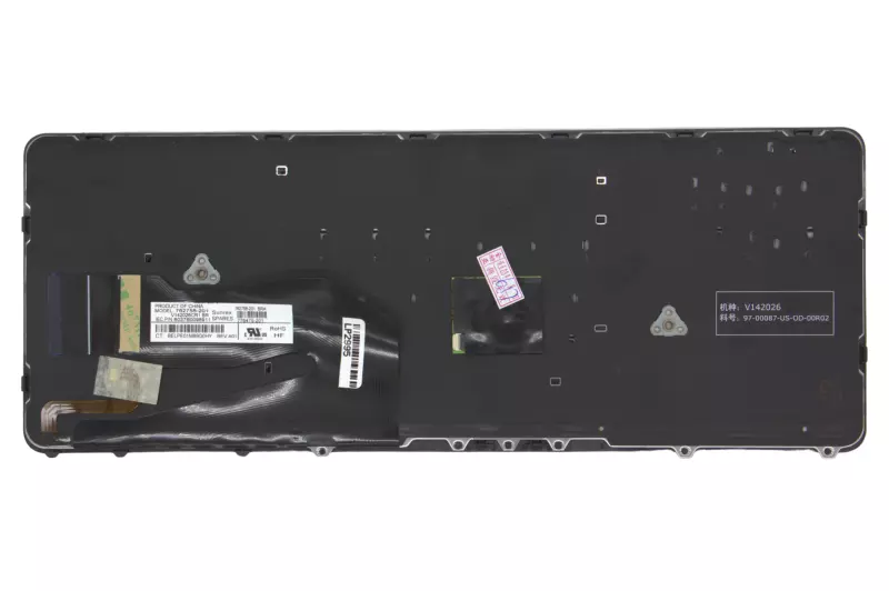 HP EliteBook 840 G1, 850 G1 gyári új európai, szürke keretes háttér-világításos billentyűzet
