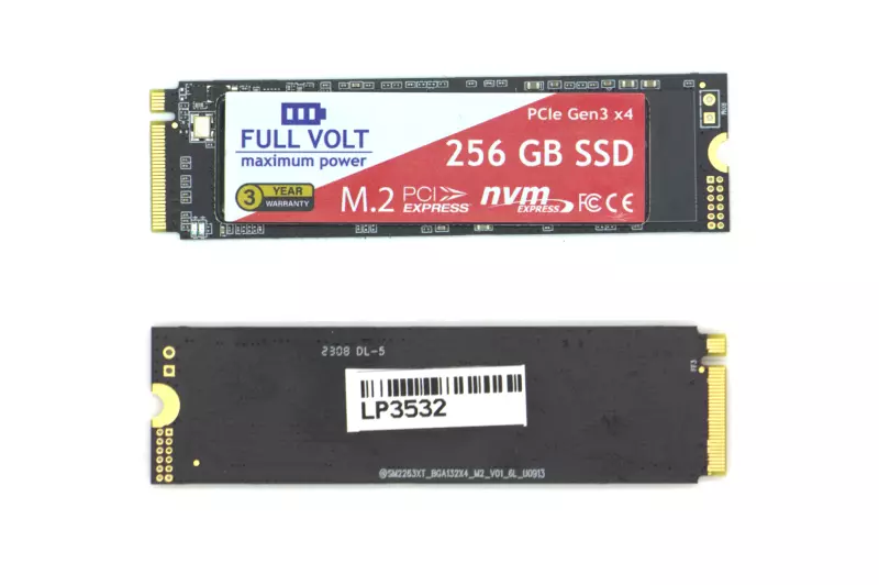 FULL VOLT 256GB gyári új M.2 (2280) PCIe NVME SSD kártya