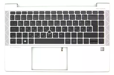 HP EliteBook 840 G7 gyári új szitált (magyarított), háttér-világításos szürke-fekete billentyűzet modul trackpointtal (M07091-211)
