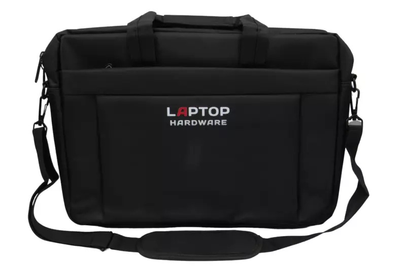 Laptophardware 15,6 colos fekete laptop táska vállpánttal