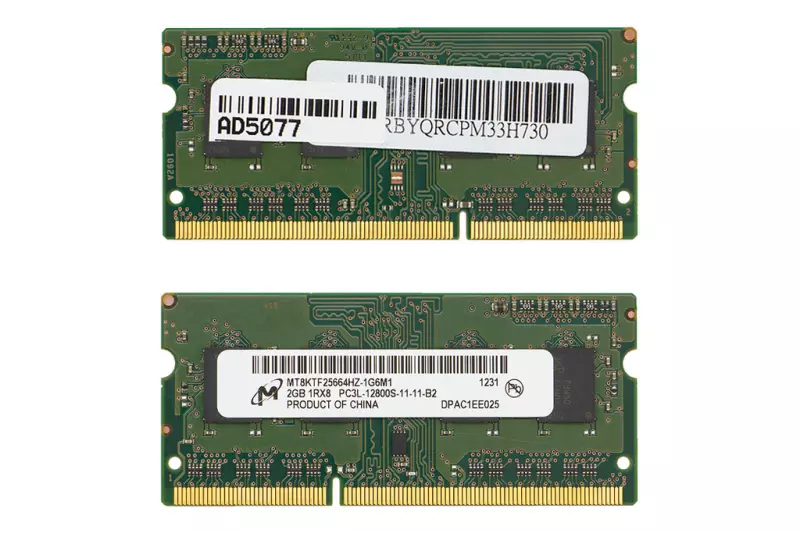 2GB DDR3L 1600MHz használt low voltage memóra