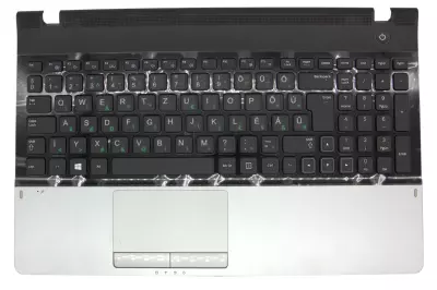 Samsung NP-300 NP300E5A, NP300E5Z gyári új ezüst-fekete magyarított billentyűzet modul + touchpad