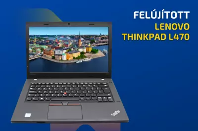 Lenovo ThinkPad L470 | 14 colos FULL HD kijelző | Intel Core i5-7200U | 8GB memória | 256GB SSD | MAGYAR BILLENTYŰZET | Windows 10 PRO + 2 év garancia!