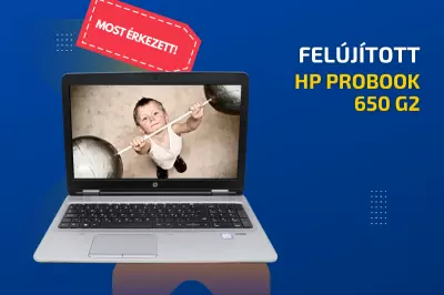 HP ProBook 650 G2 | 15,6 colos FULL HD kijelző | Intel Core i5-6200U | 8GB memória | 240GB SSD | Windows 10 PRO + 2 év garancia!