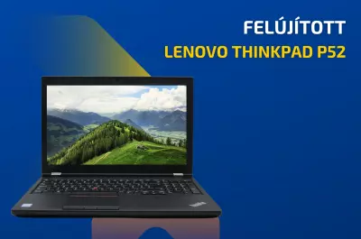 Lenovo ThinkPad P52 | Intel Core i7-8750H | 16GB RAM | 512GB SSD | NVIDIA Quadro P1000 | 15,6 colos Full HD kijelző | MAGYAR BILLENTYŰZET | Windows 10 PRO + 2 év garancia!