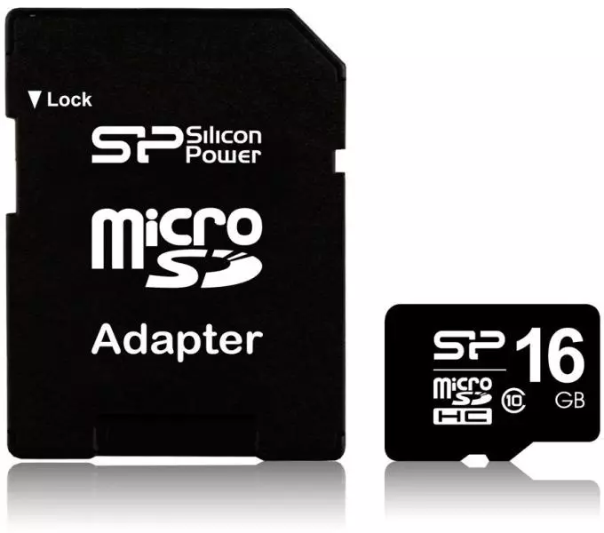 Silicon Power 16GB UHS-I MicroSDHC kártya + adapter (SP016GBSTH010V10SP)