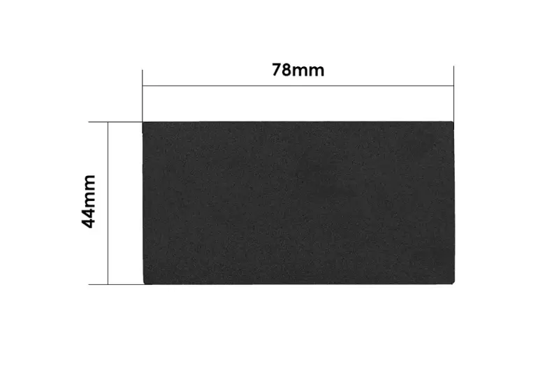 3M fekete kopásálló bevonat gyári minőségű touchpad matrica Dell Latitude E6430 (78x44mm)