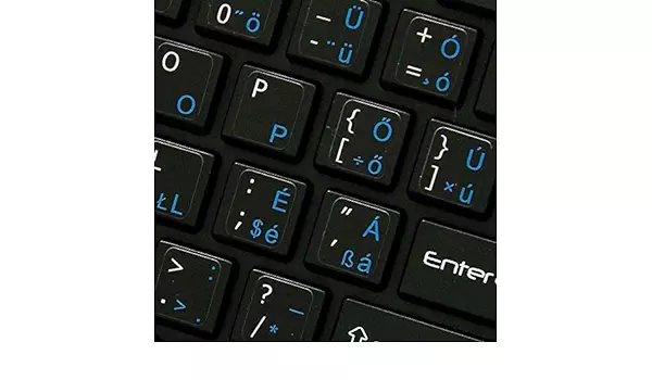 3M fekete kopásálló gyári minőségű magyar bevonat fehér betűvel, Lenovo IdeaPad , L-003