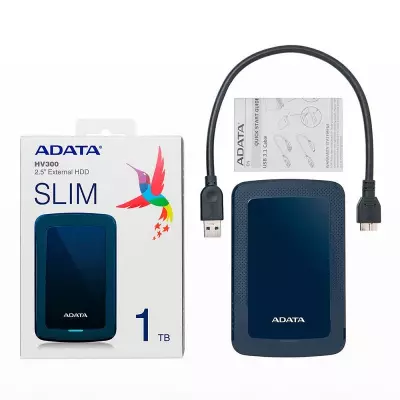 ADATA Slim 1TB kék külső winchester (HV300)