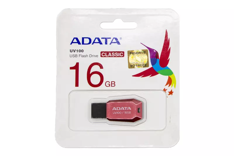 ADATA UV100 16GB piros pendrive, UV100
