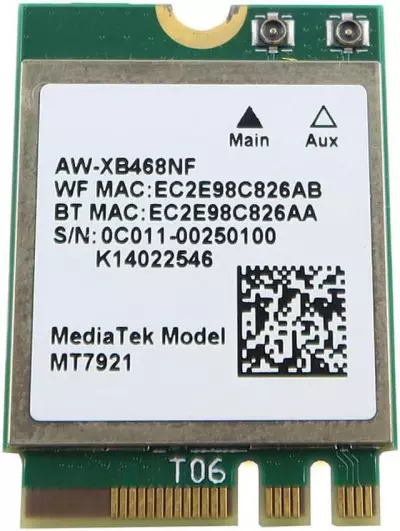 ASUS FX506HCB gyári új PCI-e WiFi + Bluetooth 5.0 kártya (AW-XB468NF)