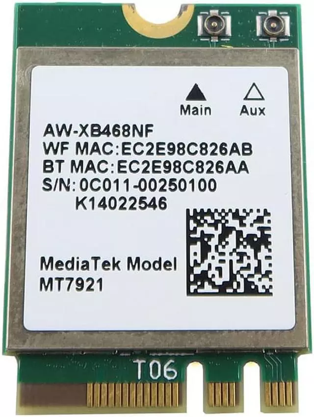 ASUS FX506HCB gyári új PCI-e WiFi + Bluetooth 5.0 kártya (AW-XB468NF)